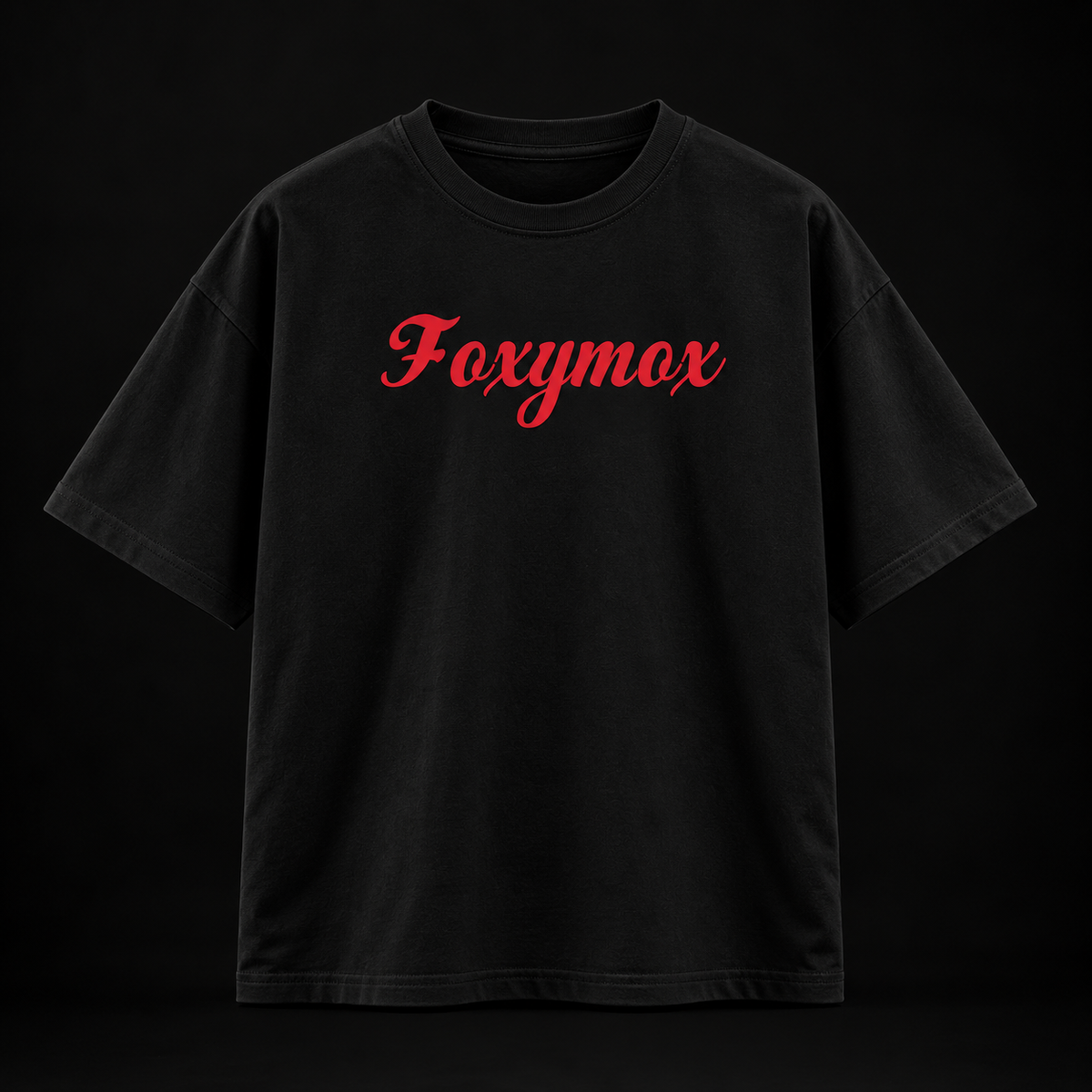 FOXYMOX SAYS: MOVE ON — Oversized T-Shirt Black