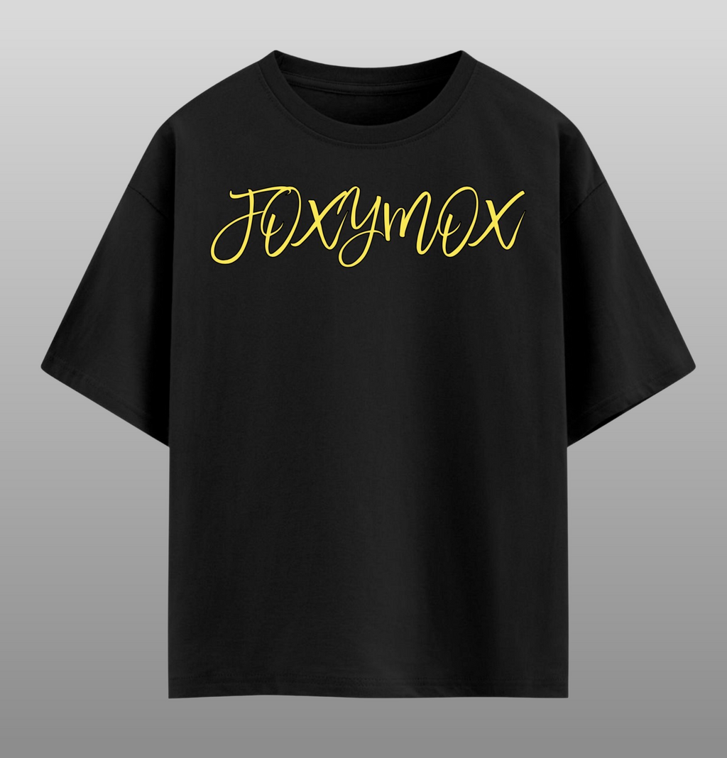 Fox Instinct T-Shirt | Black Oversized