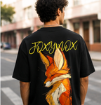 Fox Instinct T-Shirt | Black Oversized