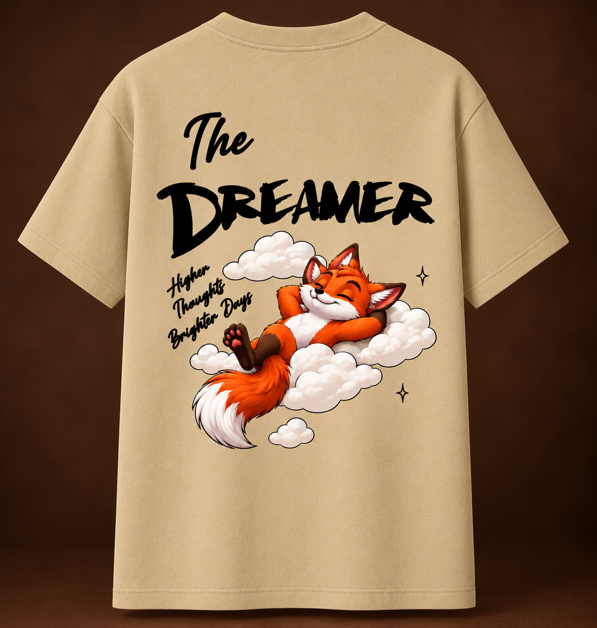 FOXYMOX MASCOT COLLECTION | “The Dreamer” | Beige Oversized