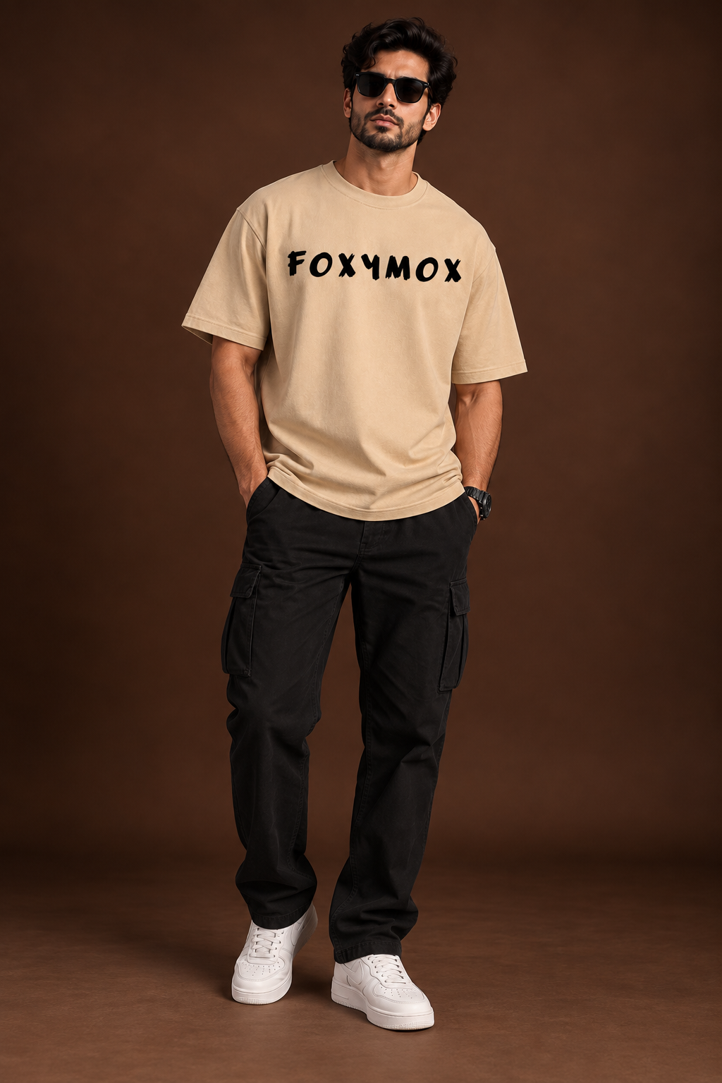 FOXYMOX MASCOT COLLECTION | “The Dreamer” | Beige Oversized