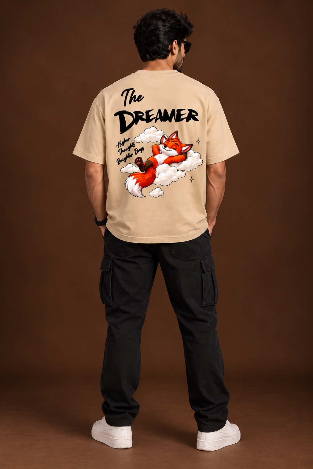 FOXYMOX MASCOT COLLECTION | “The Dreamer” | Beige Oversized
