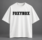 FOXYMOX Varsity Oversized Tee – Off White