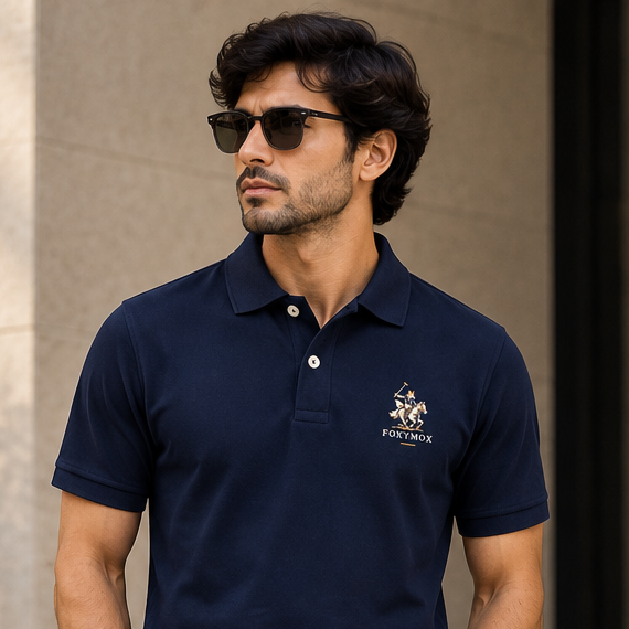 Royal Crest Polo | Navy Blue