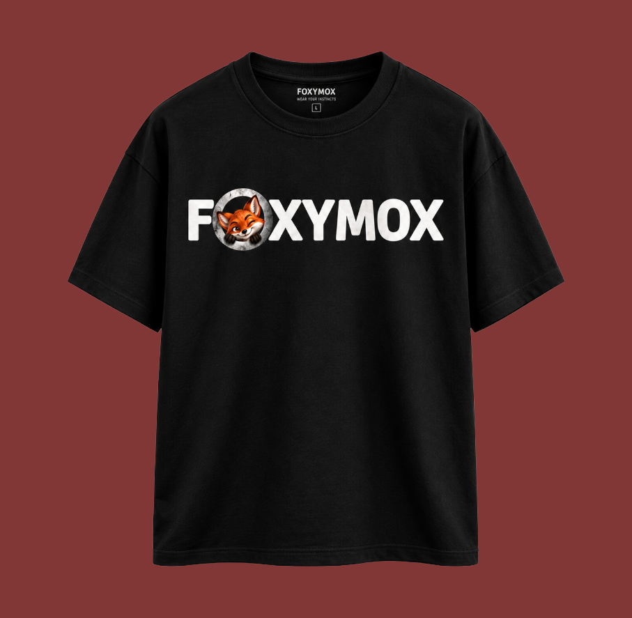 FOXYMOX MASCOT COLLECTION | Trust What You See | Black Oversized