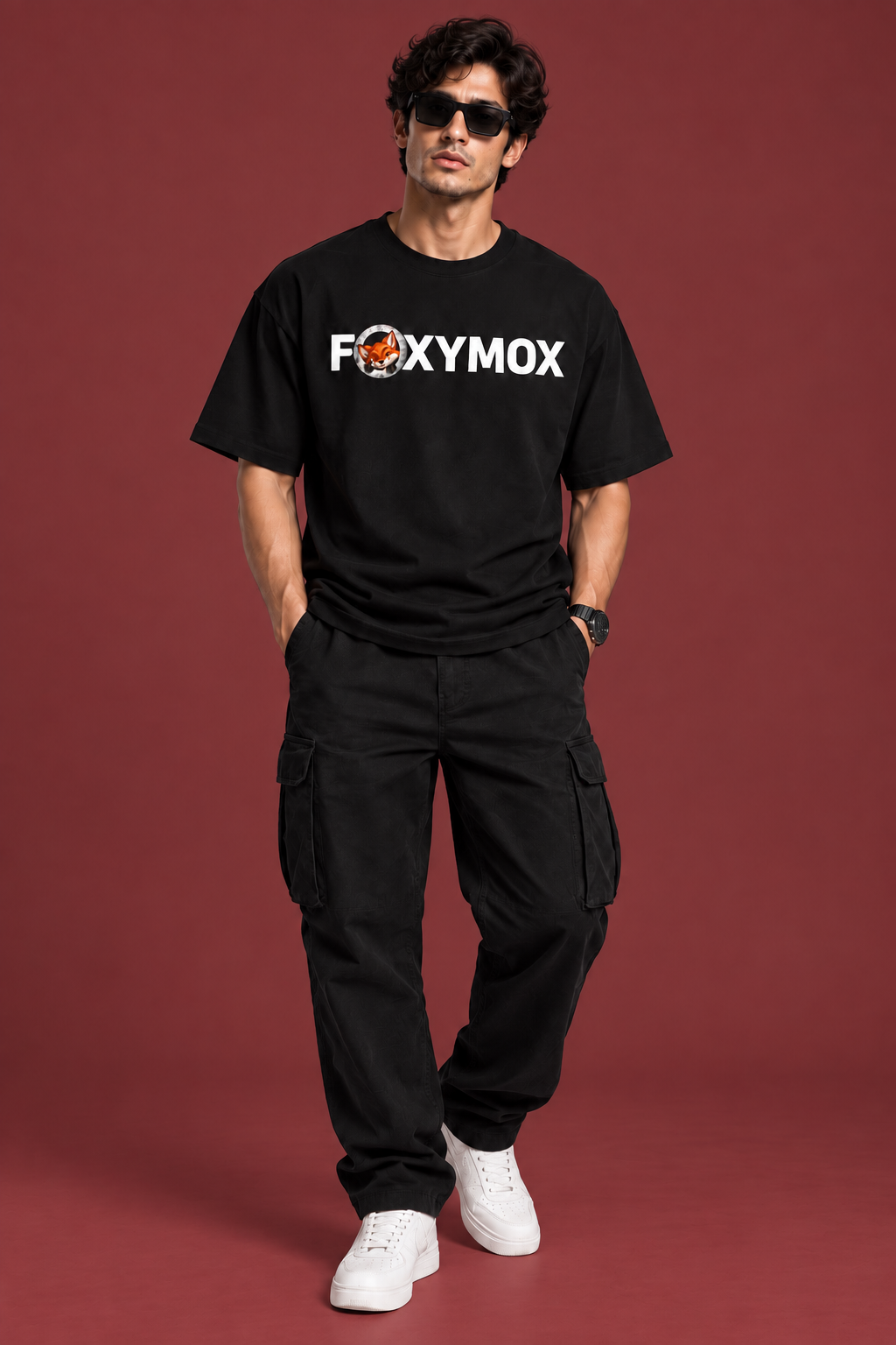 FOXYMOX MASCOT COLLECTION | Trust What You See | Black Oversized