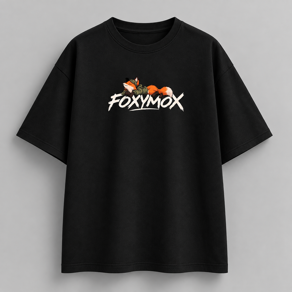 FOXYMOX MASCOT COLLECTION | “Chillin” | black Oversized
