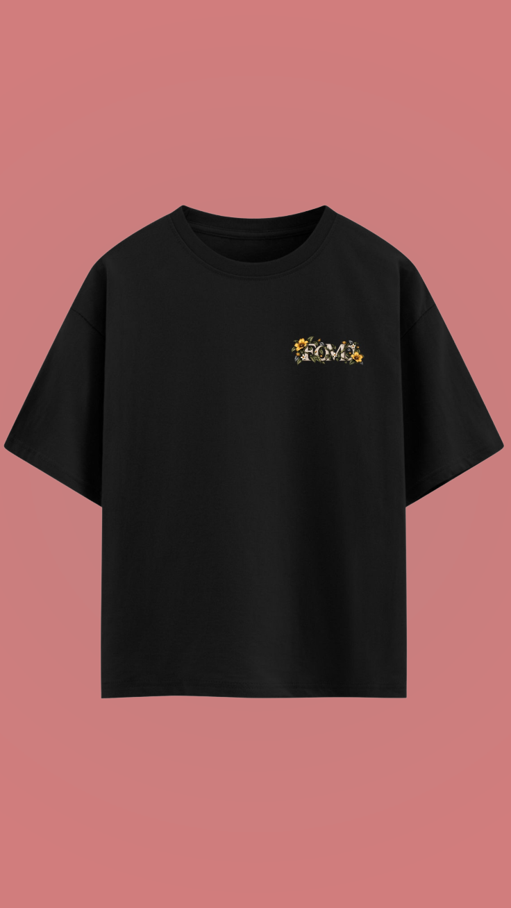 FOXYMOX BOTANICAL COLLECTION | “FOMO” | Oversized Black