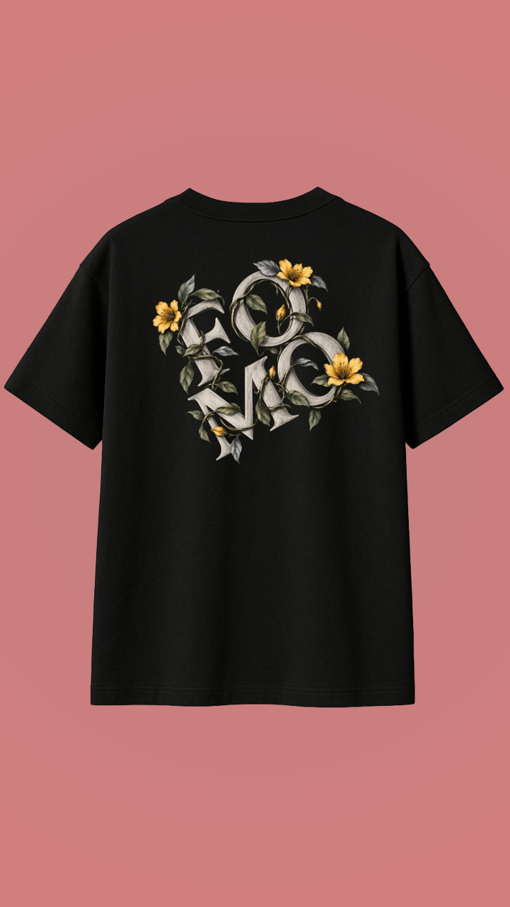 FOXYMOX BOTANICAL COLLECTION | “FOMO” | Oversized Black