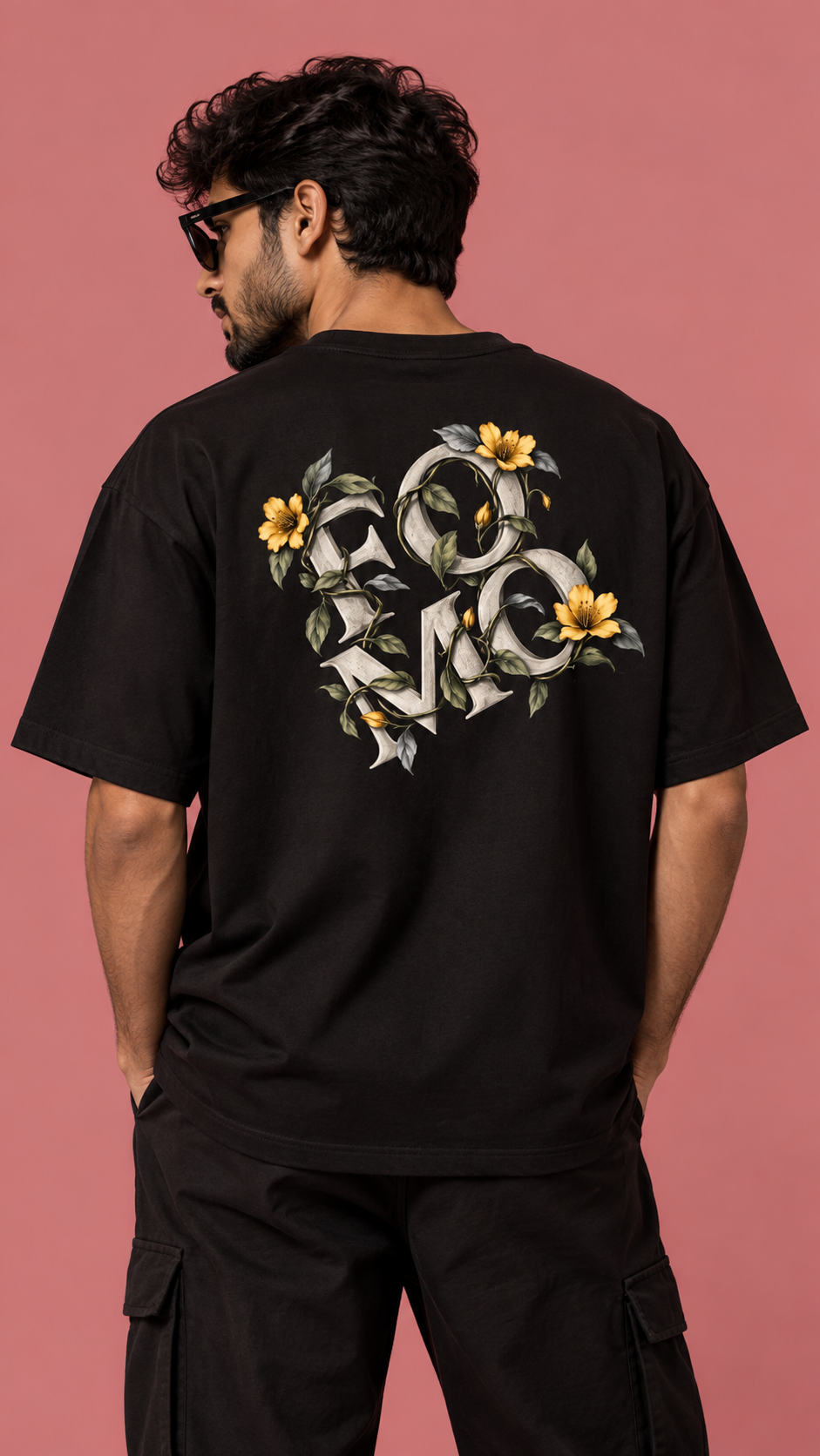 FOXYMOX BOTANICAL COLLECTION | “FOMO” | Oversized Black