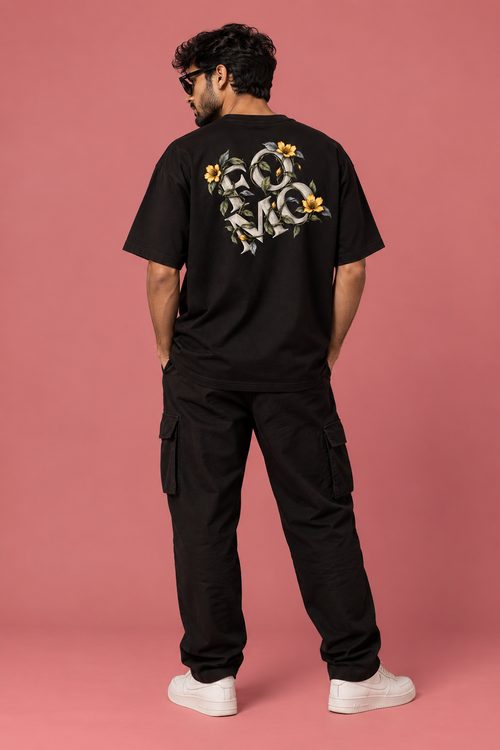 FOXYMOX BOTANICAL COLLECTION | “FOMO” | Oversized Black