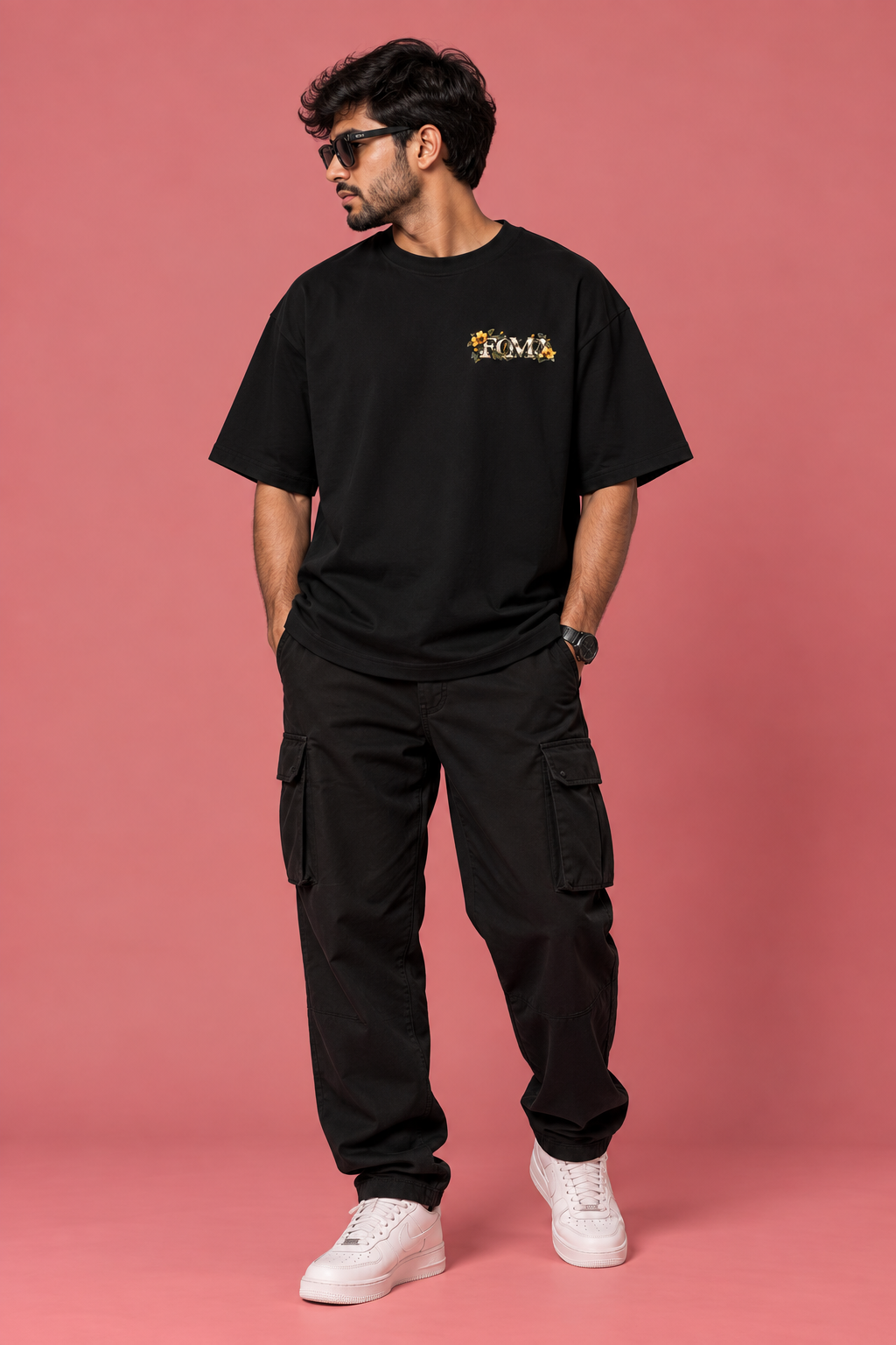 FOXYMOX BOTANICAL COLLECTION | “FOMO” | Oversized Black