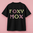 FoxyMox Pixel Instinct Oversized T-Shirt – Black