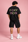 FoxyMox Pixel Instinct Oversized T-Shirt – Black